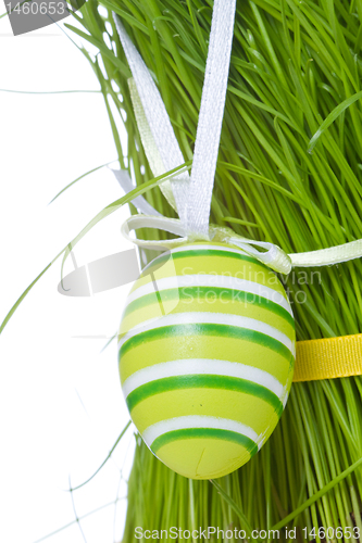 Image of easter eggs in grass