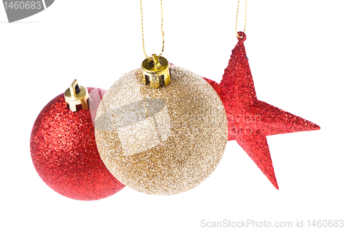 Image of christmas ball and star