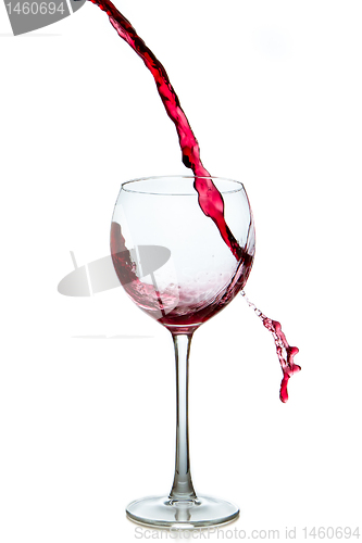 Image of pouring red wine 