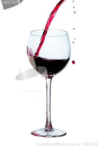 Image of pouring red wine 