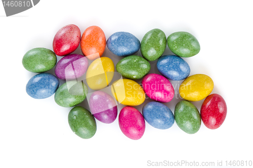 Image of easter eggs isolated