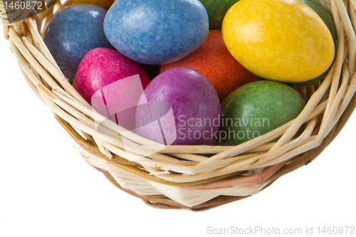 Image of easter eggs in basket