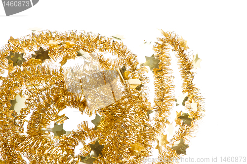 Image of golden tinsel