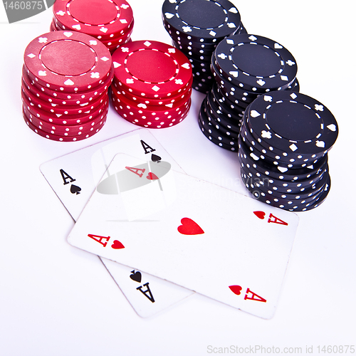 Image of playing cards and poker chips