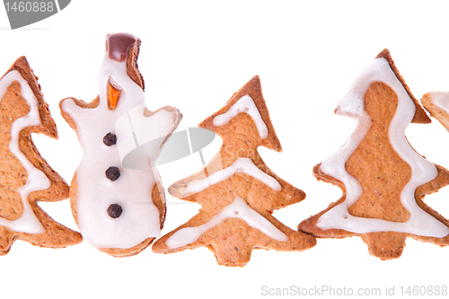 Image of ginger snowman and tree