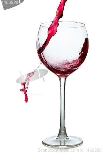 Image of pouring red wine 