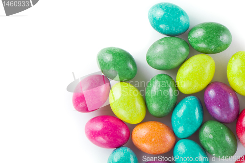 Image of easter eggs isolated