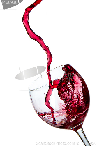 Image of pouring red wine 