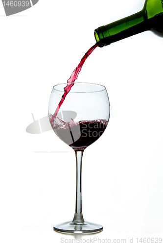 Image of pouring red wine 