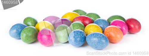 Image of easter eggs isolated