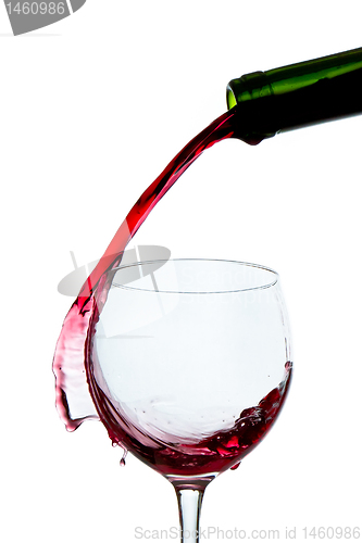 Image of pouring red wine 