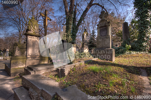 Image of old graveyard in Prag