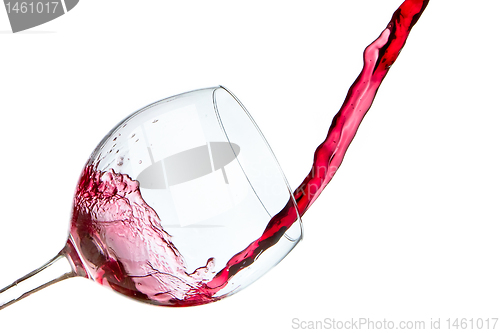 Image of pouring red wine 