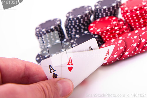 Image of ace of hearts and black jack