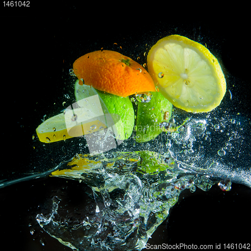 Image of fruit splash