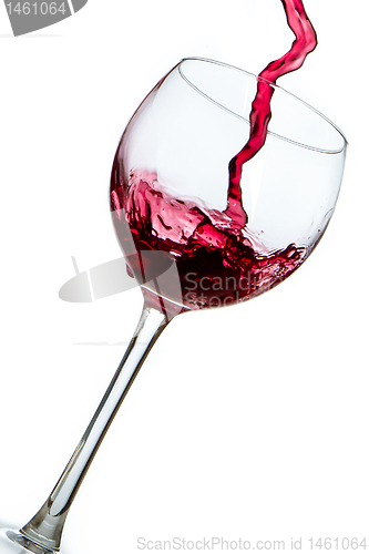 Image of pouring red wine 