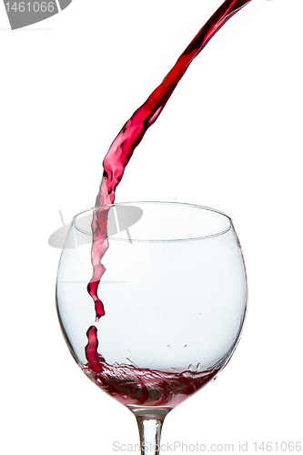 Image of pouring red wine 