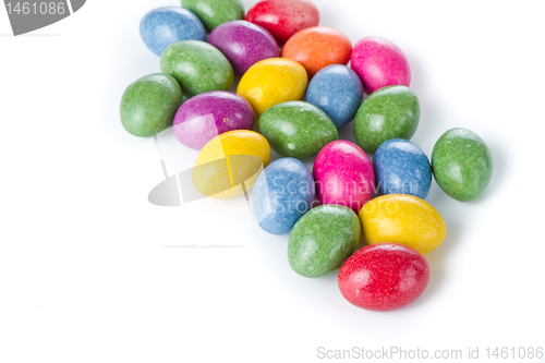 Image of easter eggs isolated