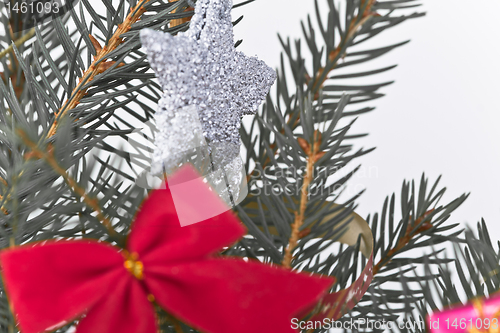 Image of Christmas tree decorated