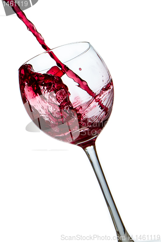 Image of pouring red wine 