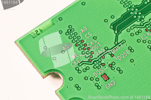 Image of memory module close up