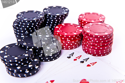 Image of playing cards and poker chips