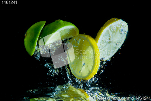 Image of fruit splash