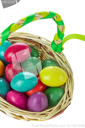 Image of easter eggs in basket