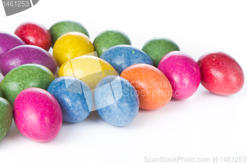 Image of easter eggs isolated