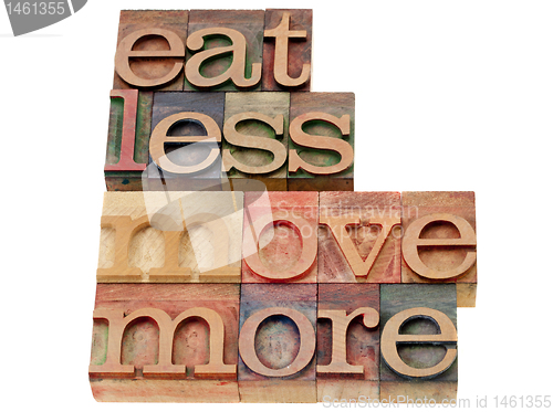 Image of eat less, move more