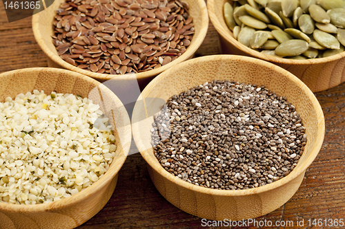 Image of chia and other healthy seeds