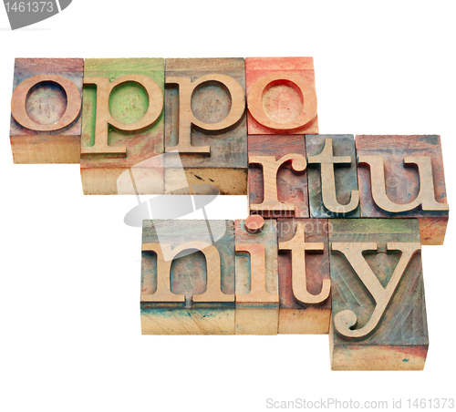 Image of opportunity word