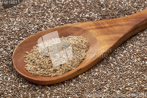 Image of ground chia seeds