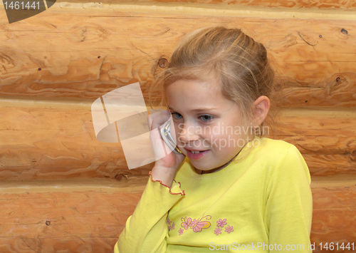 Image of Girl with mobile.