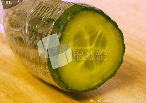 Image of cucumber on chopping board