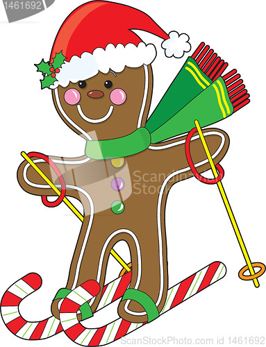 Image of Gingerbread Skier