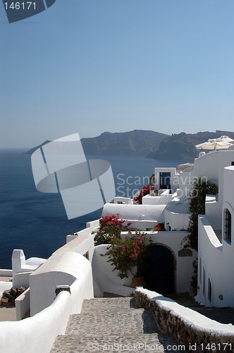 Image of exquisite hotel over the sea