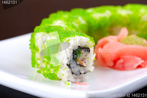 Image of sushi rolls