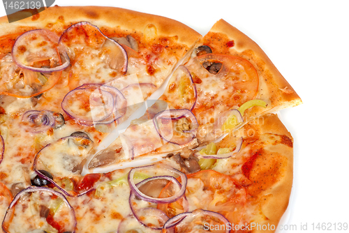 Image of vegetable pizza