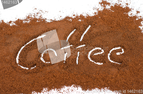 Image of milled coffee sign