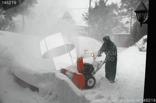 Image of Snowblowing