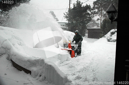 Image of Snowblowing