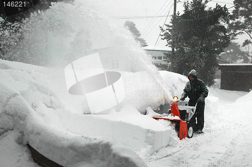 Image of Snowblowing