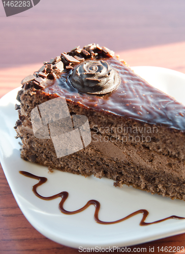 Image of piece of chocolate cake