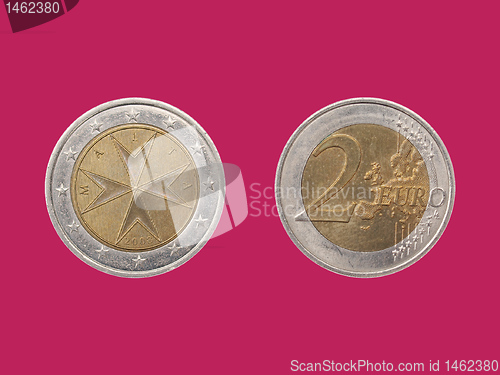 Image of Euro coin from Malta