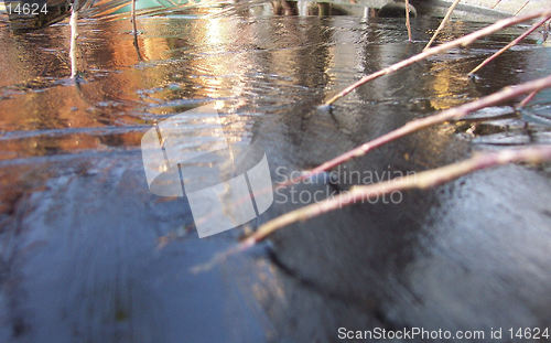 Image of gold and silver ice