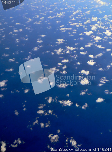 Image of clouds and ocean