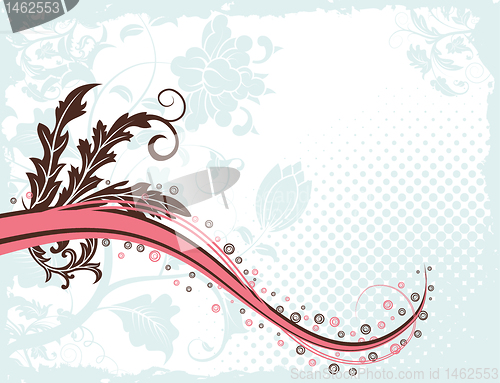 Image of Grunge flower background