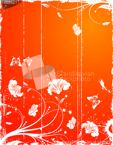 Image of Grunge Floral Frame