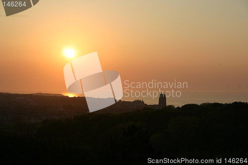 Image of sunset across the sea